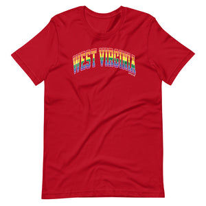 West Virginia Varsity Arch Pride - Short-sleeve unisex t-shirt