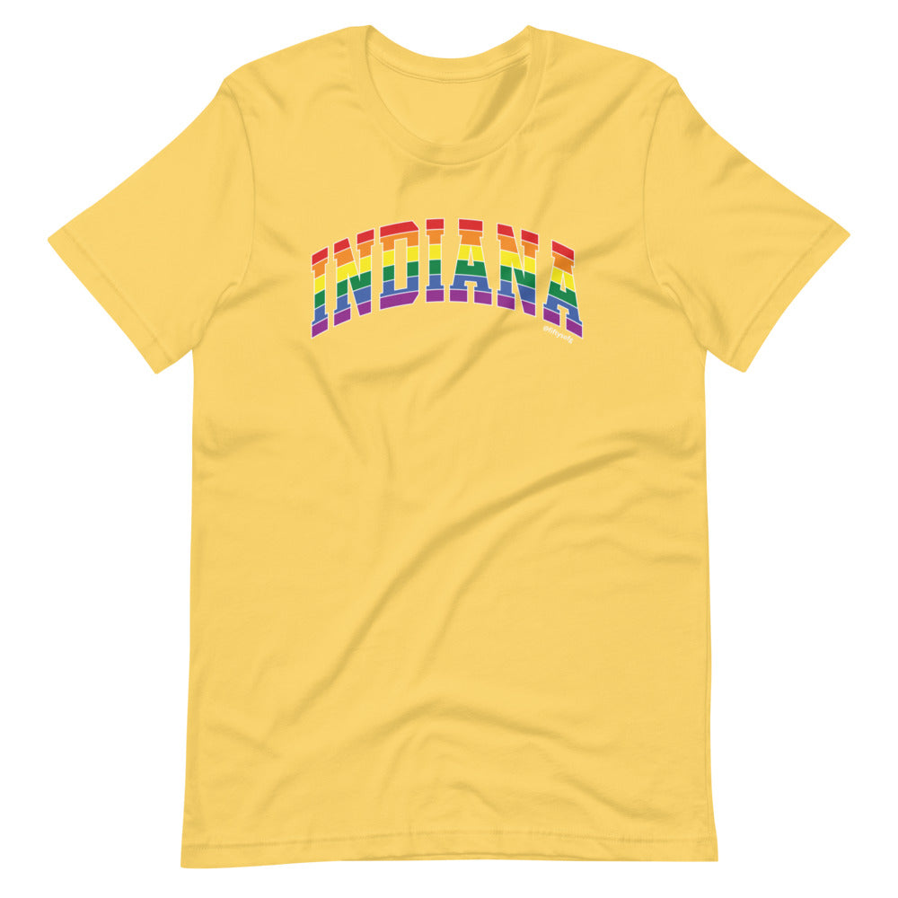 Indiana Varsity Arch Pride - Short-sleeve unisex t-shirt