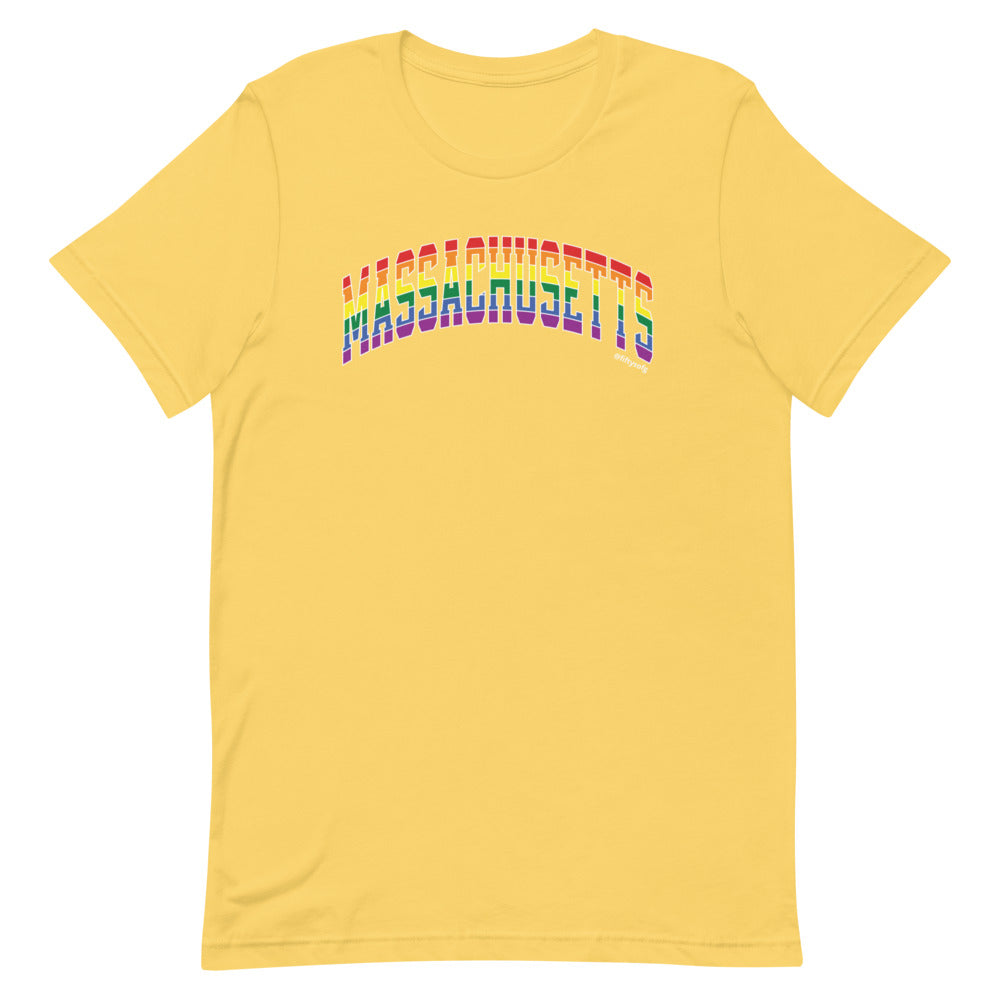 Massachusetts Varsity Arch Pride - Short-sleeve unisex t-shirt