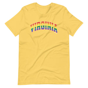 Virginia Varsity Arch Pride - Short-sleeve unisex t-shirt