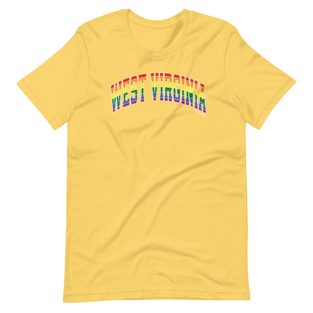 West Virginia Varsity Arch Pride - Short-sleeve unisex t-shirt