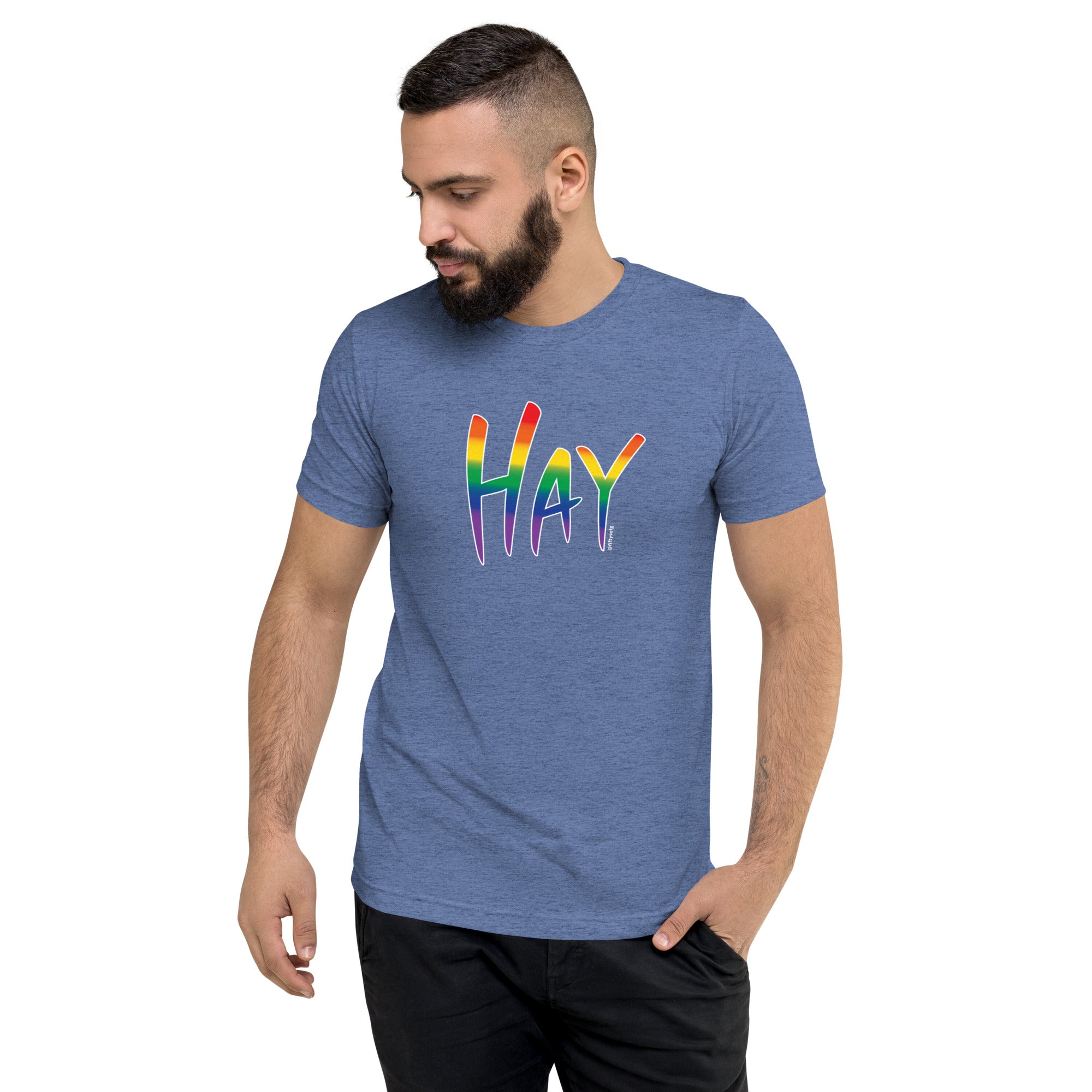 Just Say Hay - Happy Greeting Pride Blend - Short sleeve t-shirt