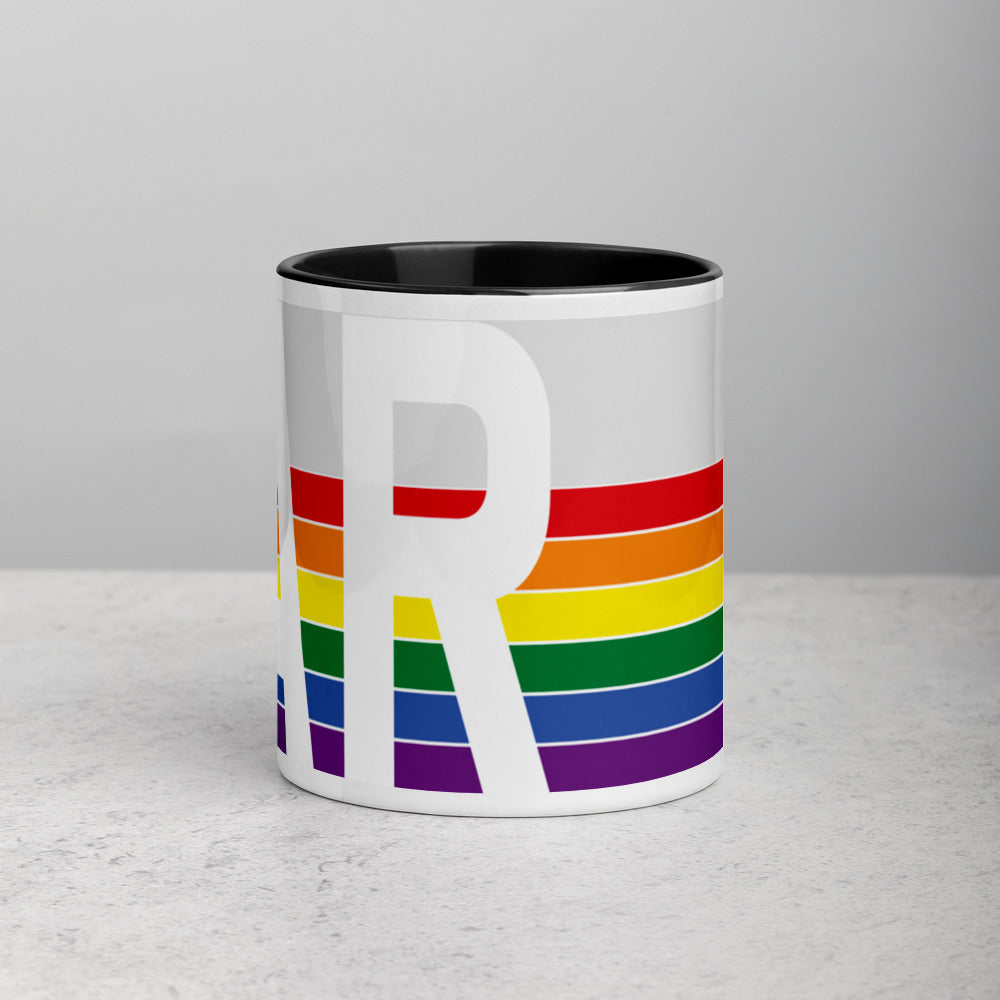 Arkansas Retro Pride Flag - Mug with Color Inside