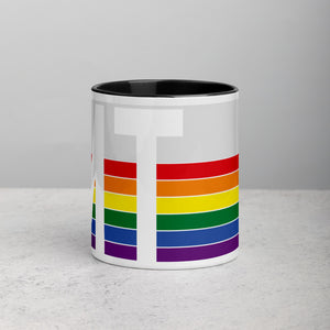 Montana Retro Pride Flag - Mug with Color Inside