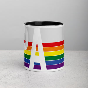 Pennsylvania Retro Pride Flag - Mug with Color Inside