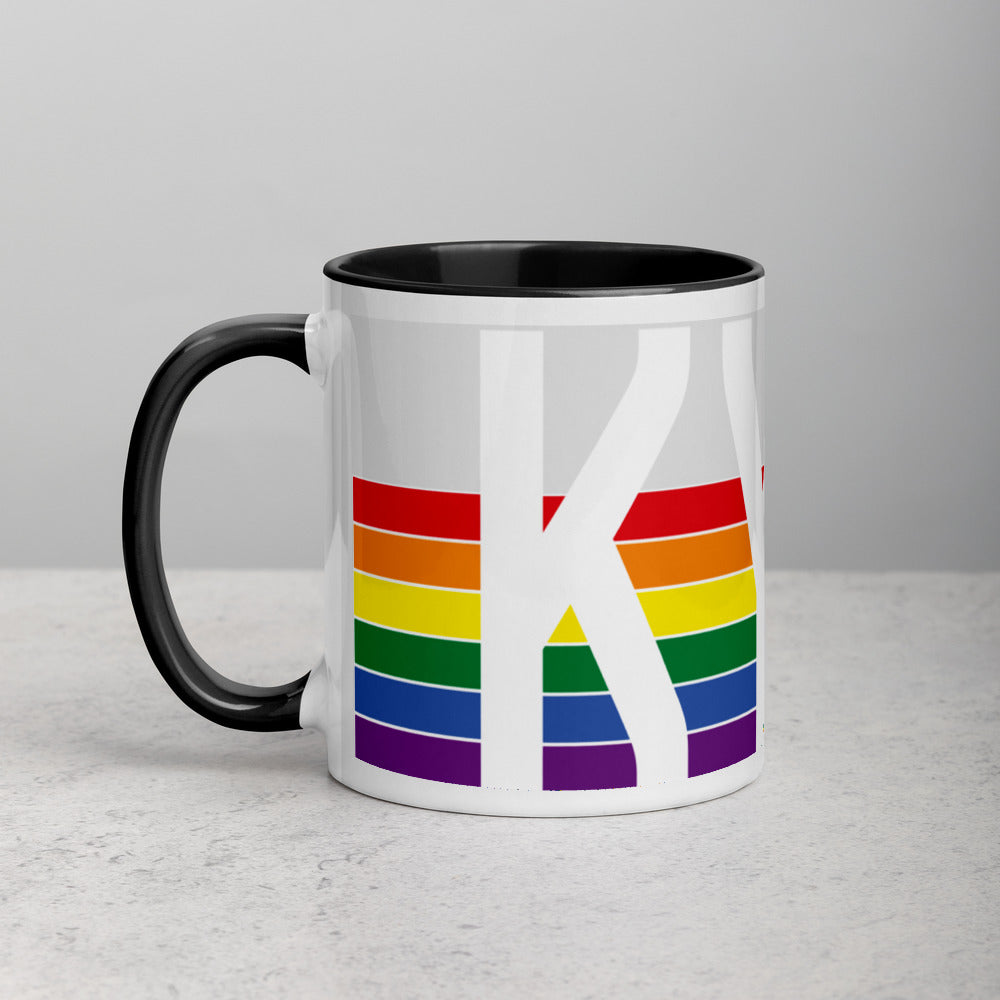 Kentucky Retro Pride Flag - Mug with Color Inside