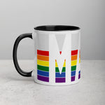 Massachusetts Retro Pride Flag - Mug with Color Inside