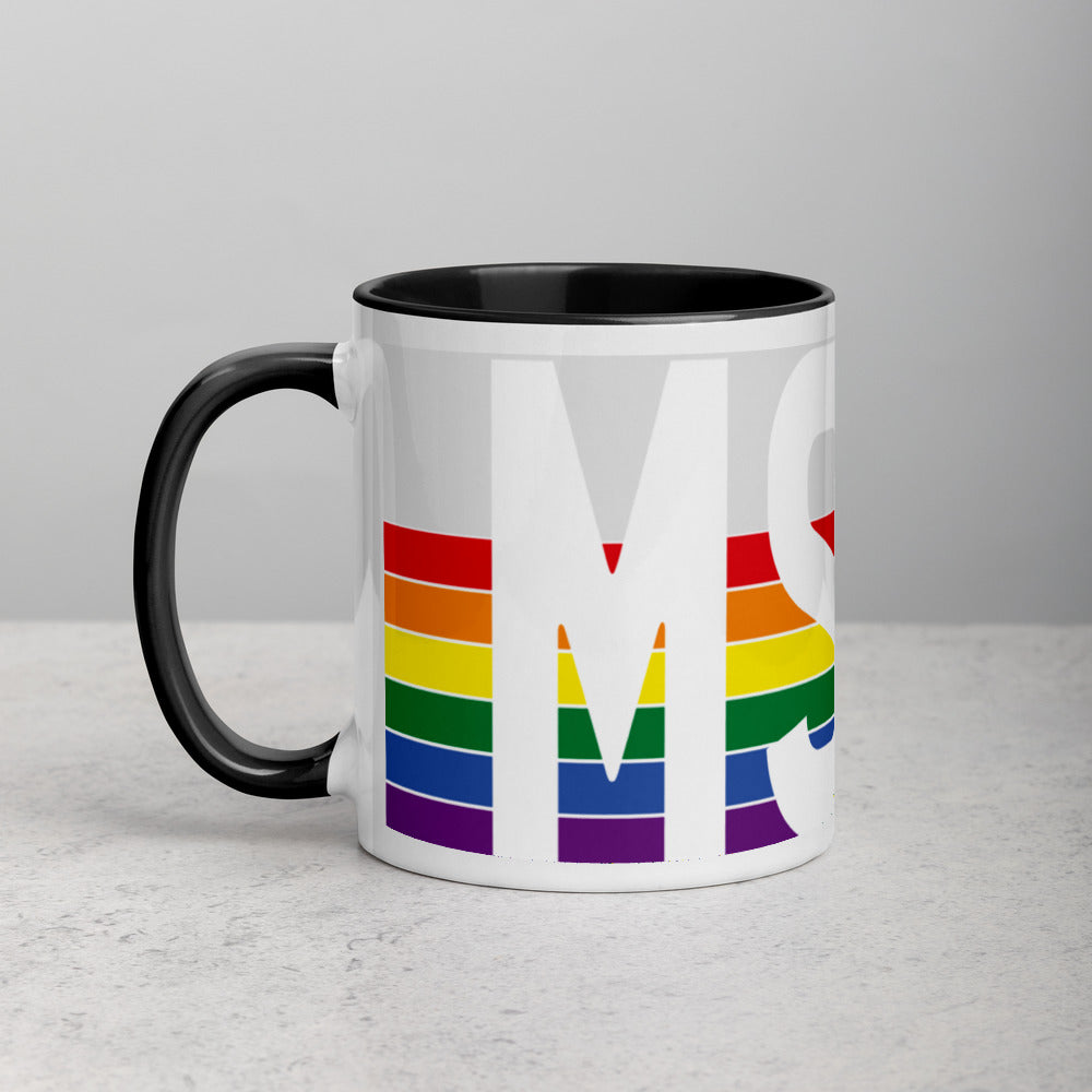 Mississippi Retro Pride Flag - Mug with Color Inside