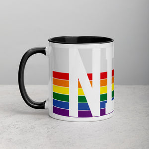 North Dakota Retro Pride Flag - Mug with Color Inside