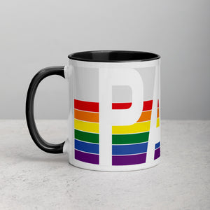 Pennsylvania Retro Pride Flag - Mug with Color Inside