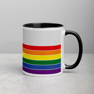 Alaska Retro Pride Flag - Mug with Color Inside