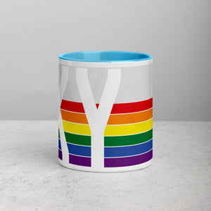Kentucky Retro Pride Flag - Mug with Color Inside