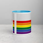 Wisconsin Retro Pride Flag - Mug with Color Inside