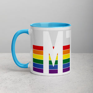 Montana Retro Pride Flag - Mug with Color Inside