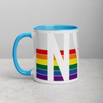 New York Retro Pride Flag - Mug with Color Inside