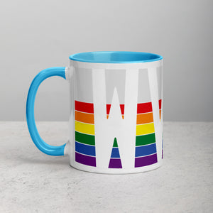 West Virginia Retro Pride Flag -  Mug with Color Inside