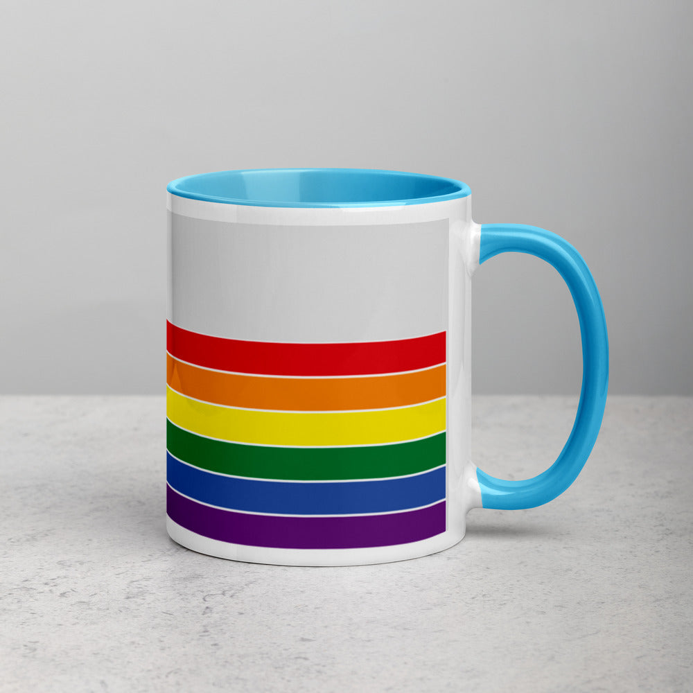 Indiana Retro Pride Flag - Mug with Color Inside