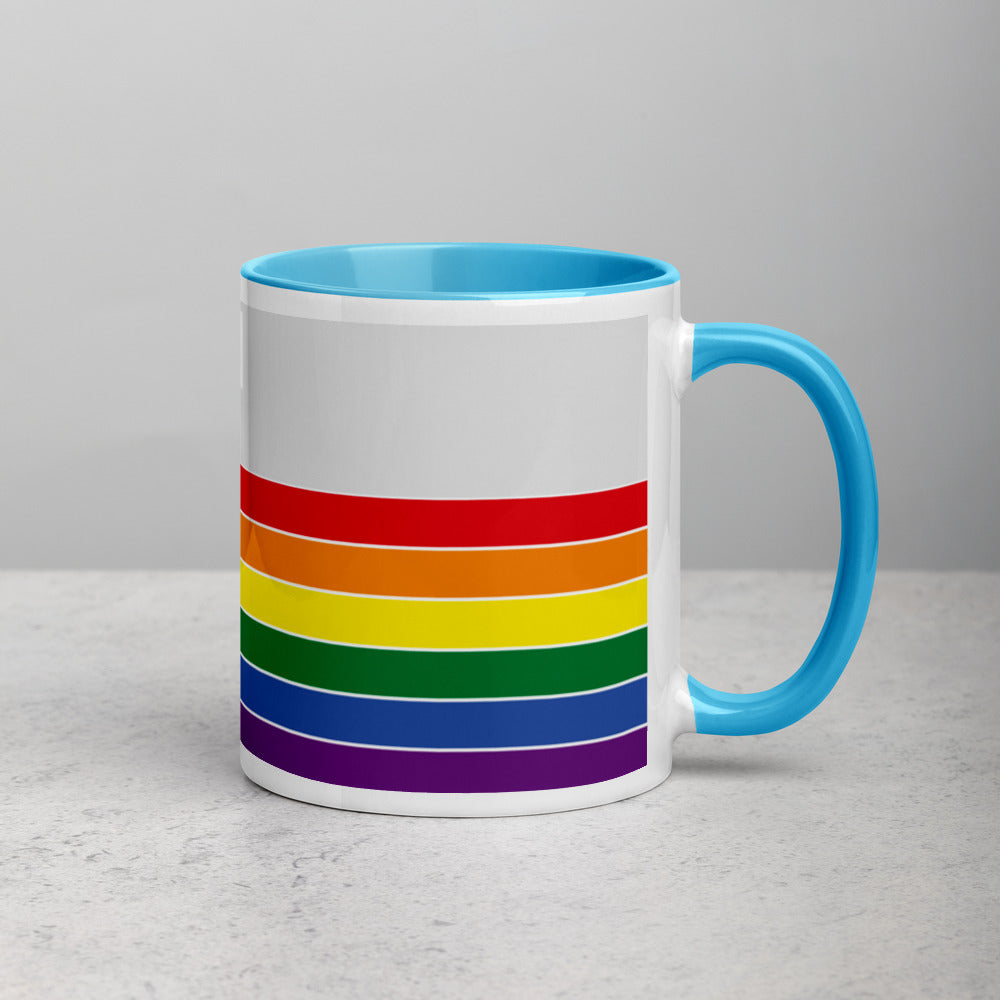 Montana Retro Pride Flag - Mug with Color Inside