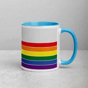 New Hampshire Retro Pride Flag - Mug with Color Inside