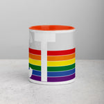 Connecticut Retro Pride Flag - Mug with Color Inside