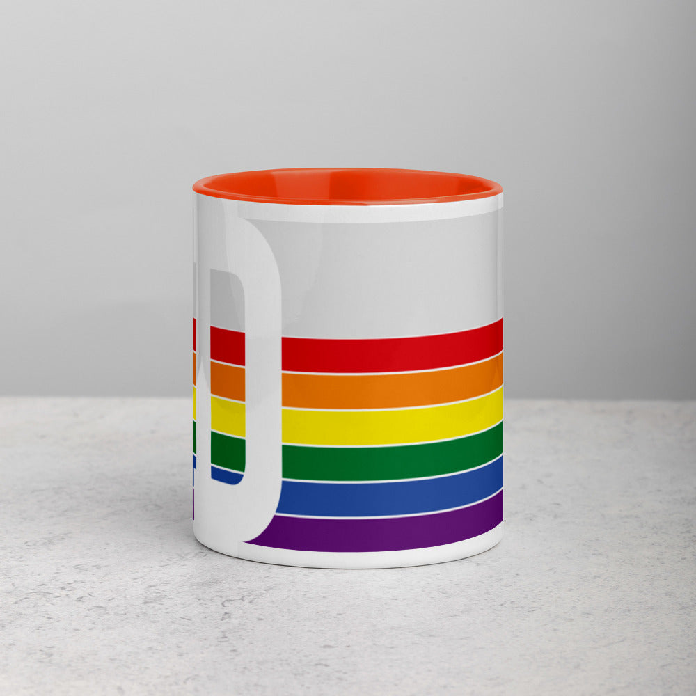 Idaho Retro Pride Flag - Mug with Color Inside