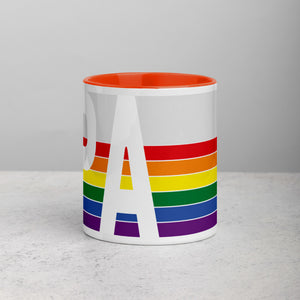 Pennsylvania Retro Pride Flag - Mug with Color Inside