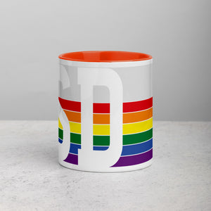 South Dakota Retro Pride Flag - Mug with Color Inside