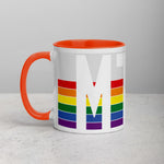 Montana Retro Pride Flag - Mug with Color Inside