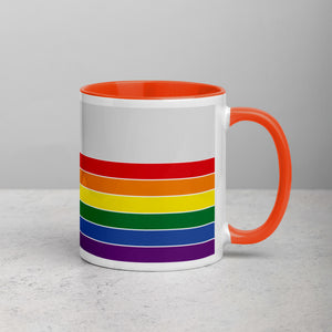 Colorado Retro Pride Flag - Mug with Color Inside
