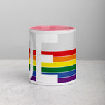 Delaware Retro Pride Flag - Mug with Color Inside