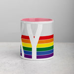 Kentucky Retro Pride Flag - Mug with Color Inside
