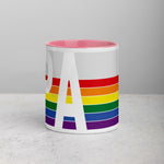 Pennsylvania Retro Pride Flag - Mug with Color Inside