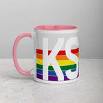 Kansas Retro Pride Flag - Mug with Color Inside