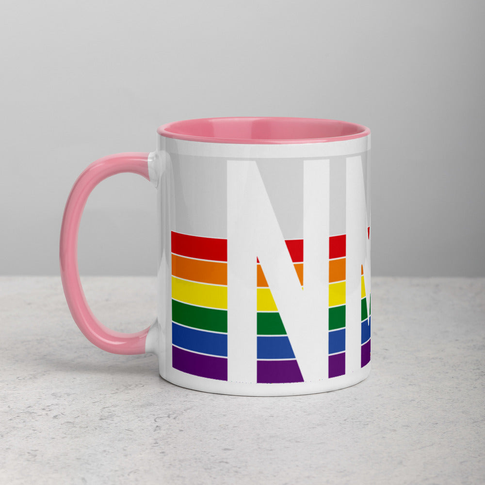 New Mexico Retro Pride Flag - Mug with Color Inside