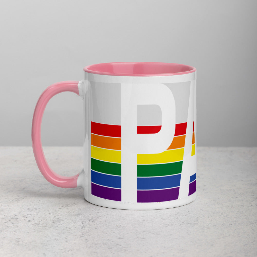 Pennsylvania Retro Pride Flag - Mug with Color Inside