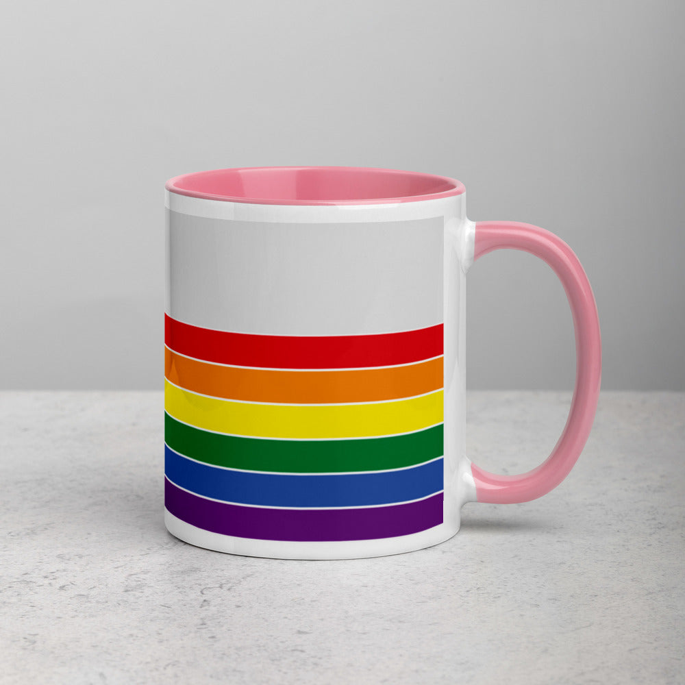 Alaska Retro Pride Flag - Mug with Color Inside