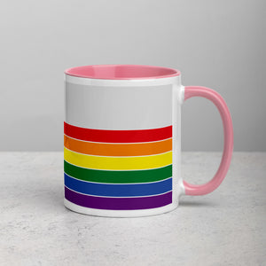 Massachusetts Retro Pride Flag - Mug with Color Inside