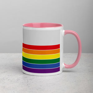 Oregon Retro Pride Flag - Mug with Color Inside