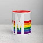 New Mexico Retro Pride Flag - Mug with Color Inside