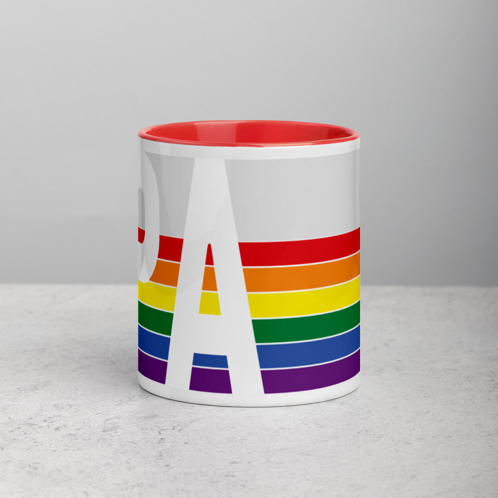 Pennsylvania Retro Pride Flag - Mug with Color Inside