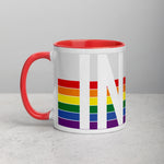 Indiana Retro Pride Flag - Mug with Color Inside