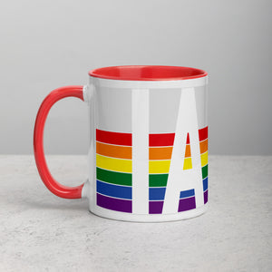 Iowa Retro Pride Flag - Mug with Color Inside