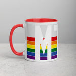 Montana Retro Pride Flag - Mug with Color Inside