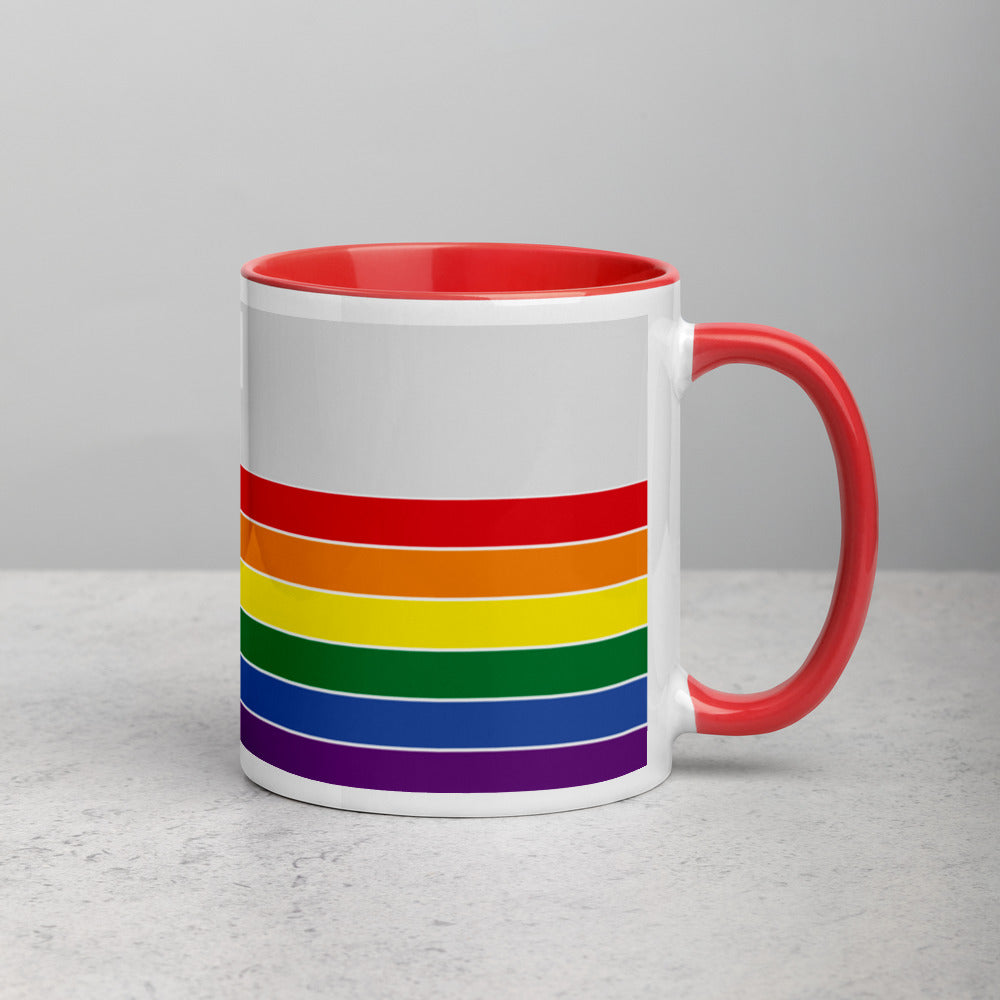 Montana Retro Pride Flag - Mug with Color Inside