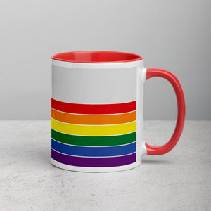 New Mexico Retro Pride Flag - Mug with Color Inside