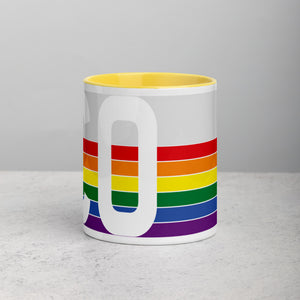 Colorado Retro Pride Flag - Mug with Color Inside