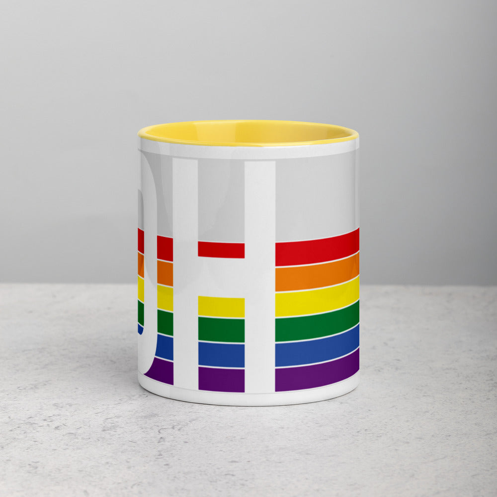 Ohio Retro Pride Flag - Mug with Color Inside