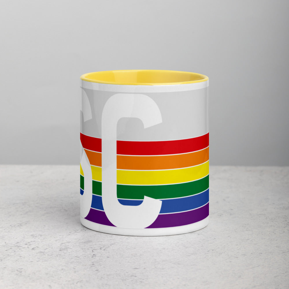 South Carolina Retro Pride Flag - Mug with Color Inside