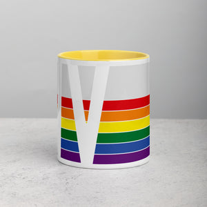 West Virginia Retro Pride Flag -  Mug with Color Inside