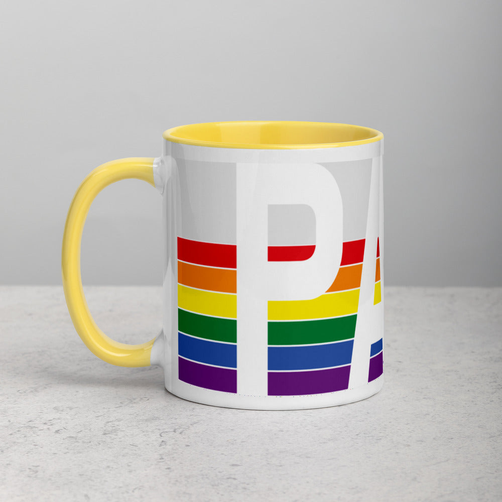 Pennsylvania Retro Pride Flag - Mug with Color Inside